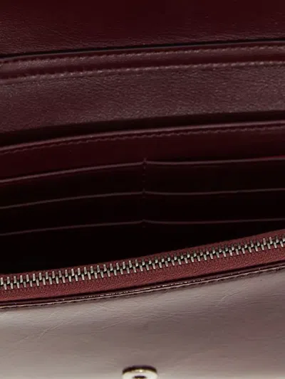 Roger Vivier Glossy Chain Strap Wallet With Metal Buckle