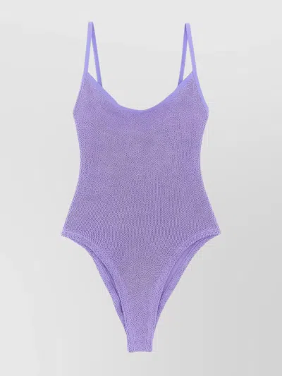Hunza G Pamela One-piece Swimsuit In Purple