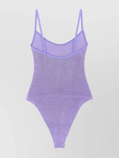 Hunza G Pamela One-piece Swimsuit In Purple
