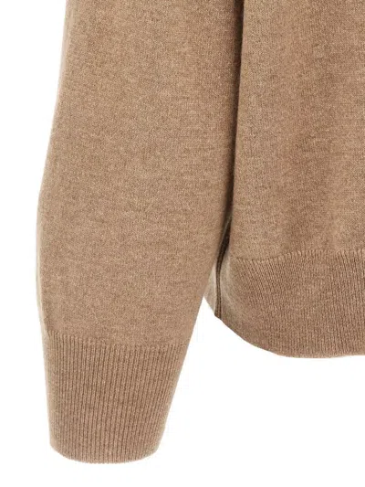 Brunello Cucinelli Cropped Knit Sweater Crew Neck