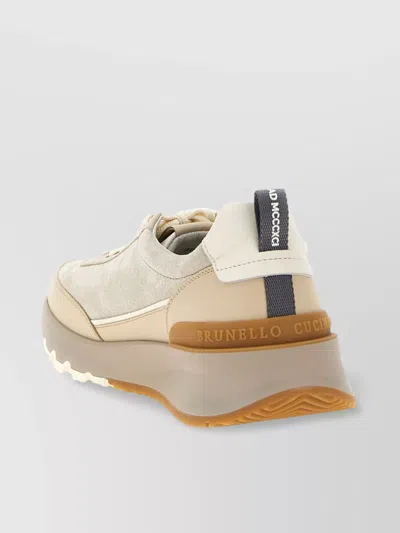 Brunello Cucinelli Sneakers Featuring Pull Tab