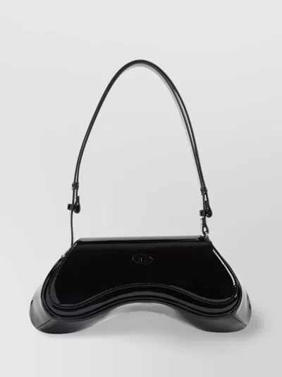 Diesel Play Shoulder Bag Tech Fabric Joystick Design