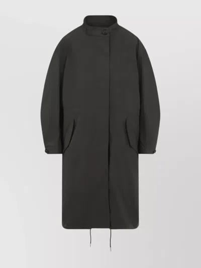 Givenchy Cotton Jacket With Back Slit And Drawstrings