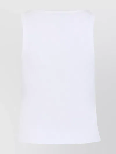 Givenchy Slim Tank Top With Logo Print In White