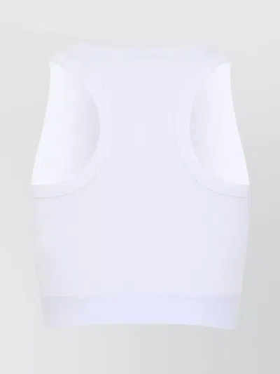 Givenchy Cropped Tank Top In Cotton With Band Clothing In White