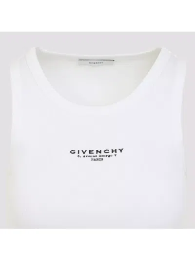 Givenchy Slim Tank Top With Logo Print In White