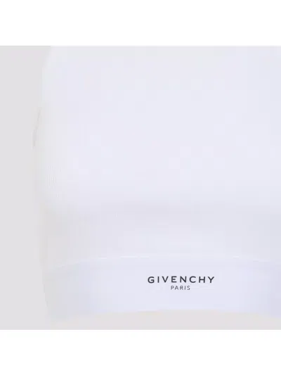 Givenchy Cropped Tank Top In Cotton With Band Clothing In White