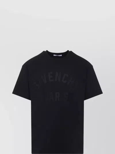 Givenchy Men Cotton T-shirt In Black