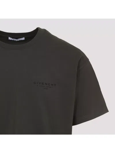 Givenchy Crew Neck Short Sleeves T-shirt In Brown