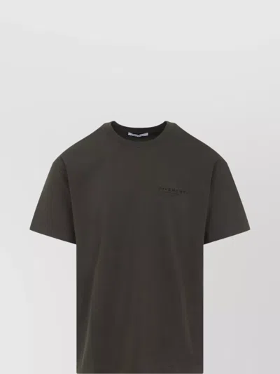 Givenchy Crew Neck Short Sleeves T-shirt In Brown
