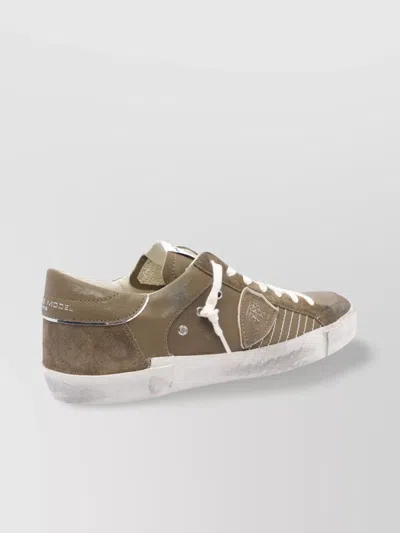 Philippe Model Low Top Sneakers Contrast Stitching