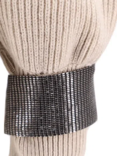 Brunello Cucinelli Cashmere Sweater Cuffs Removable