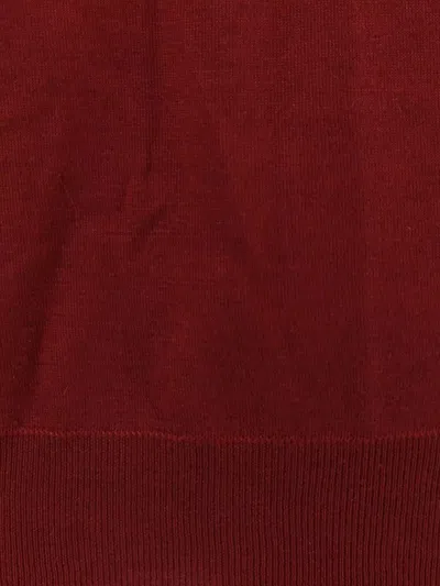 Brunello Cucinelli Cashmere And Silk Crew-neck Sweater In Red