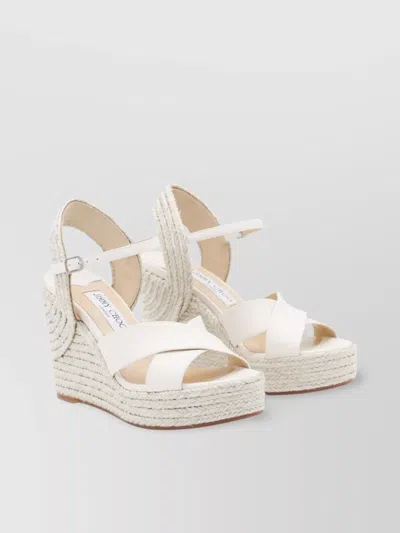 Jimmy Choo Strappy Open Toe Wedge Sandals