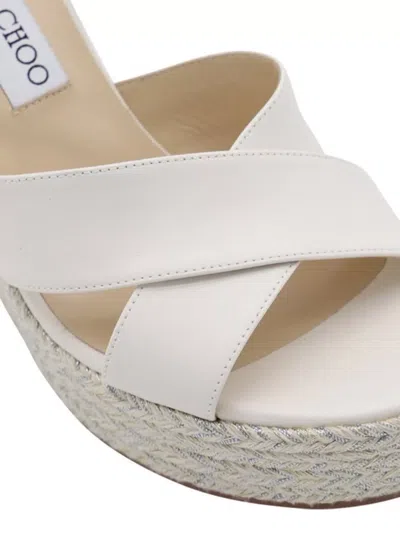 Jimmy Choo Strappy Open Toe Wedge Sandals
