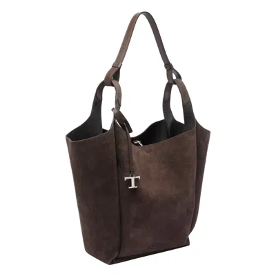 Tod's Women Medium Suede  Bucket Bag