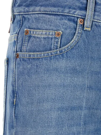 Valentino Women Pantalone In Denim | Solid | Denim Lav. Blu Medio