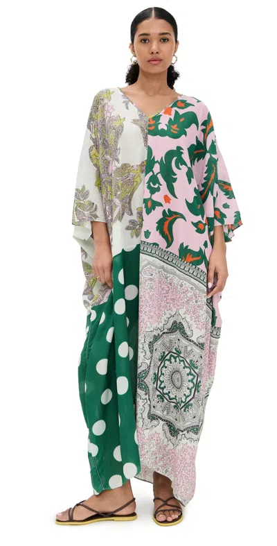 Essentiel Antwerp Hansas Printed Kaftan Combo1 Off White