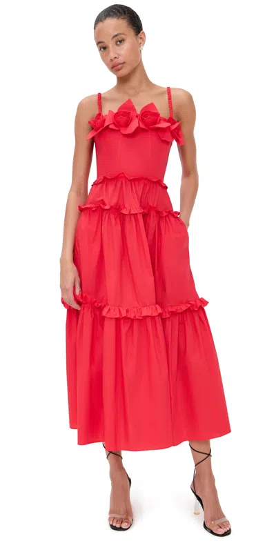 Aknvas Rach Dress Red In Pink