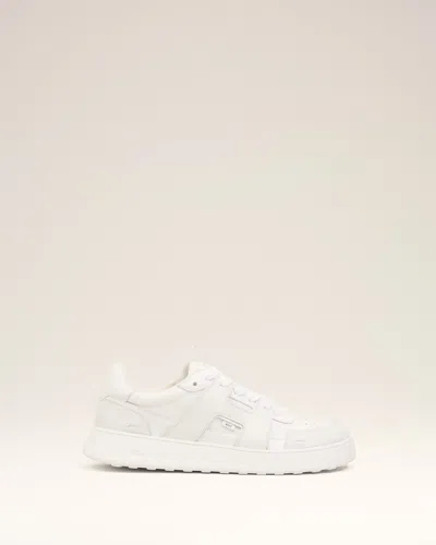 Ami Alexandre Mattiussi White Smooth Leather Low Top A Walk Sneakers White In White