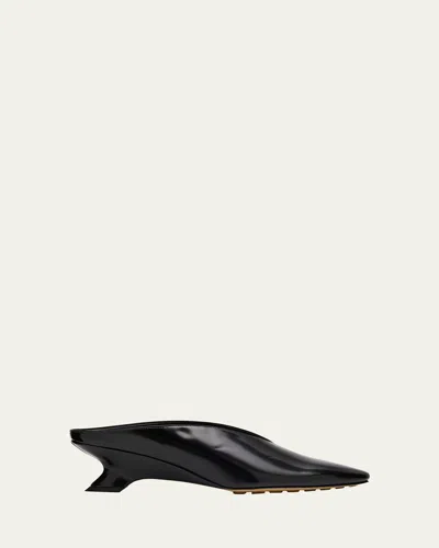 Bottega Veneta Bounty Vinyl Kitten-heel Mules