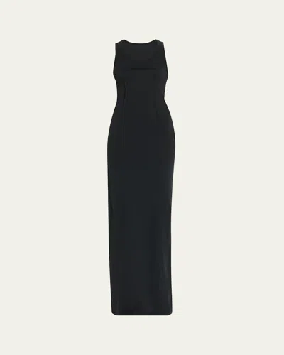 Mm6 Maison Margiela Sleeveless Knit Tank Dress In Black