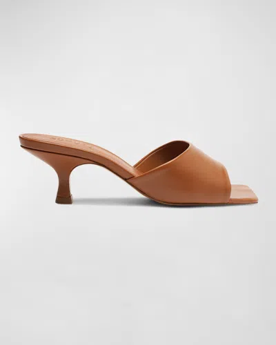 Schutz Dethalia Metallic Stiletto Mule Sandals