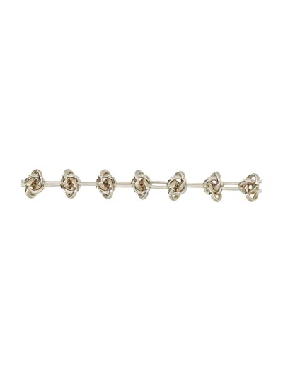 Justine Clenquet Gold Knot Chain Daria Choker In Gold