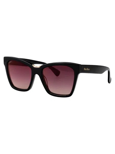 Max Mara Sunglasses In Burgundy