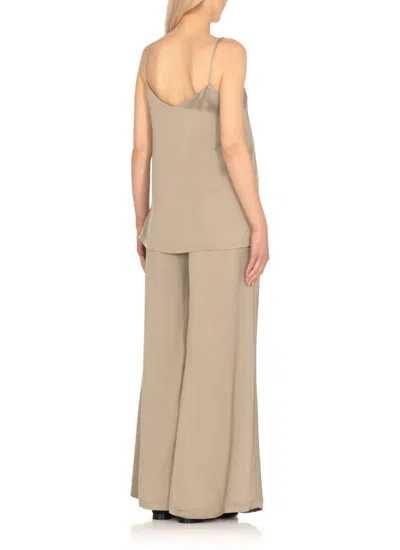 Fabiana Filippi Brown Viscose Top In Brown