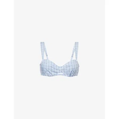 Lounge Underwear Womens  Check Balcony Cotton Bralette