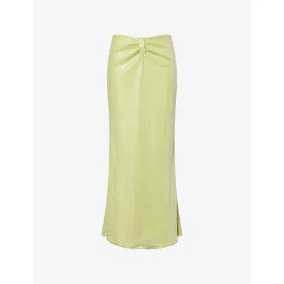 Amy Lynn Womens  Riva Sequin Woven Midi Skirt