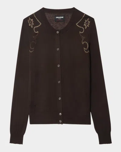 Zadig & Voltaire Missya West Strass Rhinestone Cardigan