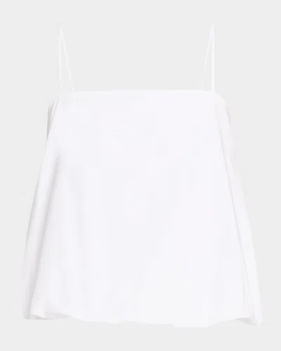 By Malene Birger Mia Sleeveless Cotton Bubble Top In White
