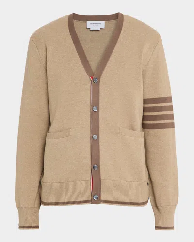 Thom Browne Men's Cotton 4-bar Stripe Sleeve Cardigan