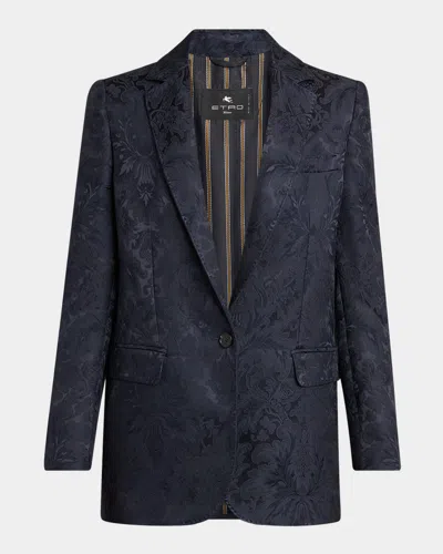 Etro Single-breasted One Button Jacket