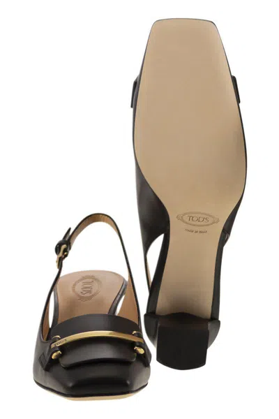 Tod's Slingback Leather Décolleté