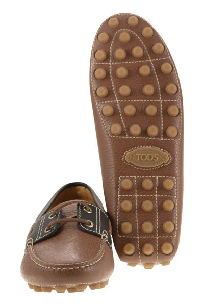 Tod's Leather Boat Bubble Grommet