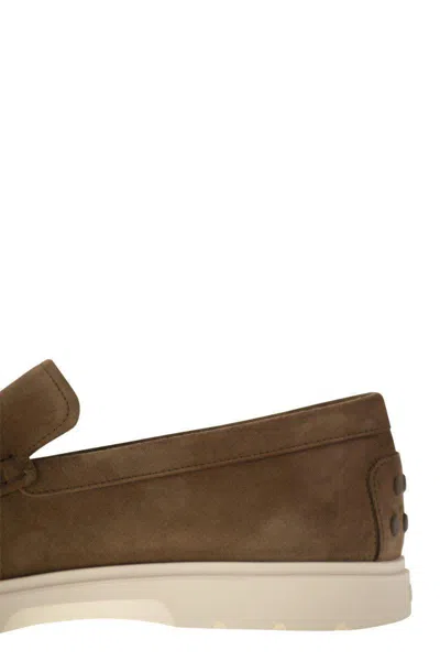 Tod's Men Suede Slipper Moccasin