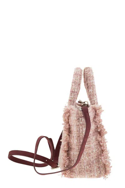 Mc2 Saint Barth Mini Vanity Bag With Bangs And Embroidered Logo