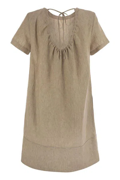 Peserico Linen Midi Dress