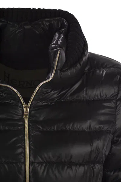 Herno Women Ultralight Nylon Down Jacket With Belt