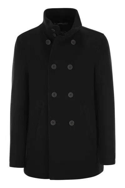 Herno Double-breasted Padded Stretch-shell Down Peacoat