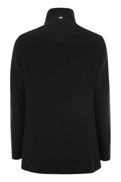 Herno Double-breasted Padded Stretch-shell Down Peacoat