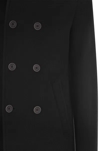 Herno Double-breasted Padded Stretch-shell Down Peacoat