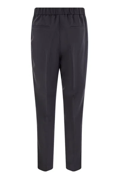 Peserico Women Soft Pants Made Of Stretch Viscose Technical Canvas