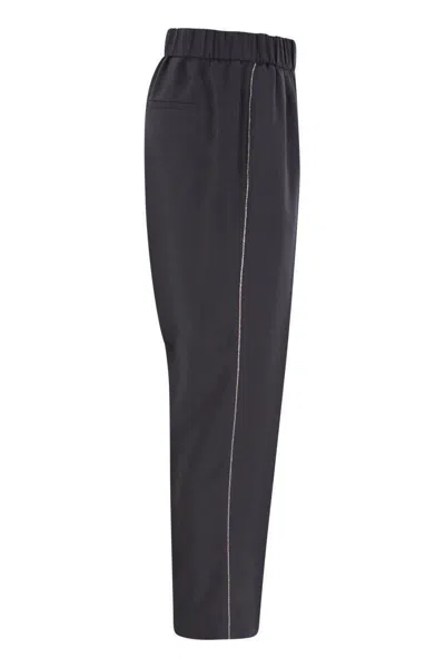 Peserico Women Soft Pants Made Of Stretch Viscose Technical Canvas