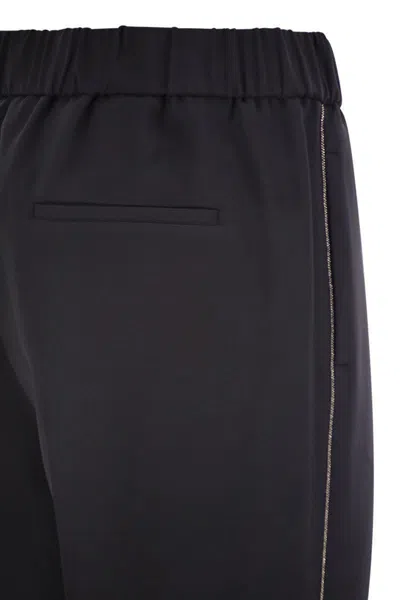 Peserico Women Soft Pants Made Of Stretch Viscose Technical Canvas