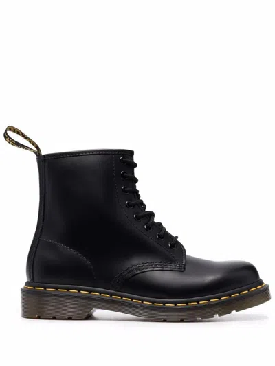 Dr. Martens' Leather Ankle Boots Contrast Stitching