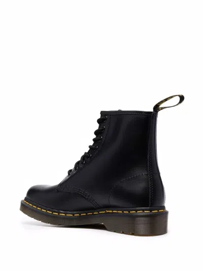 Dr. Martens' Leather Ankle Boots Contrast Stitching